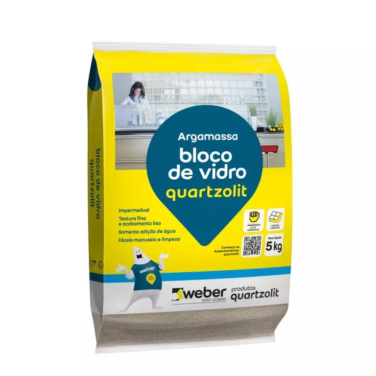 Argamassa Externa Saco com 5kg para Bloco de Vidro Branco